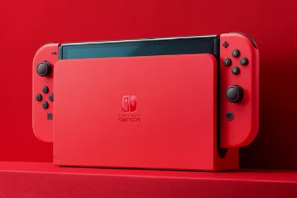 nintendo switch oled red mario