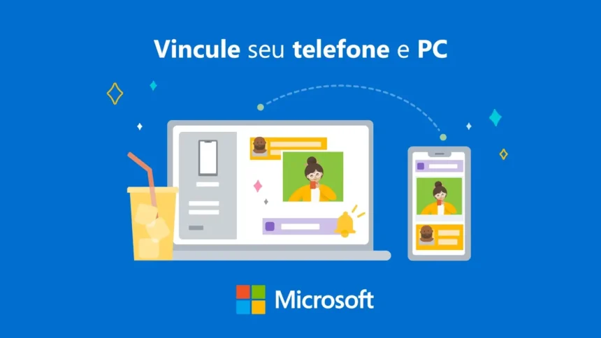 vincule seu telefone pc