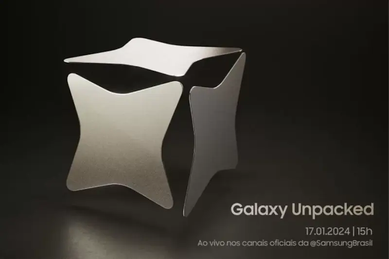 Samsung marca Galaxy Unpacked para 17 de janeiro com lançamento da linha Galaxy S24 galaxy unpacked 2024