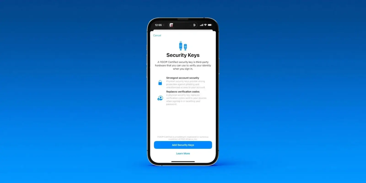 security keys windows icloud