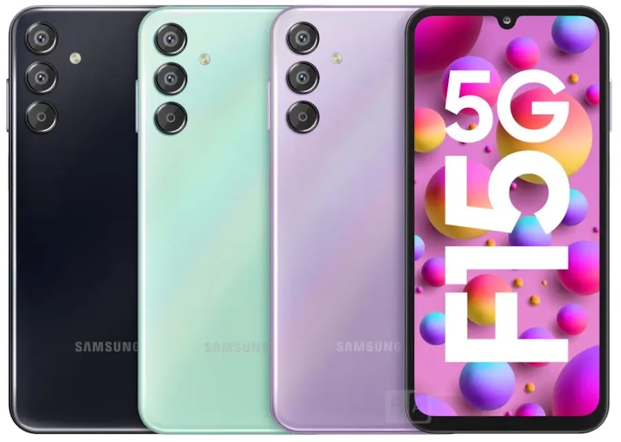 Samsung lança Galaxy F15 5G com tela Super AMOLED e bateria de 6.000 mah galaxy f15 5g cores