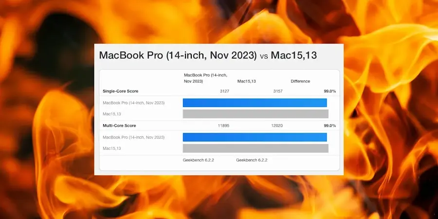 MacBook Air M3 tem desempenho praticamente idêntico ao do MacBook Pro M3 macbook pro m3