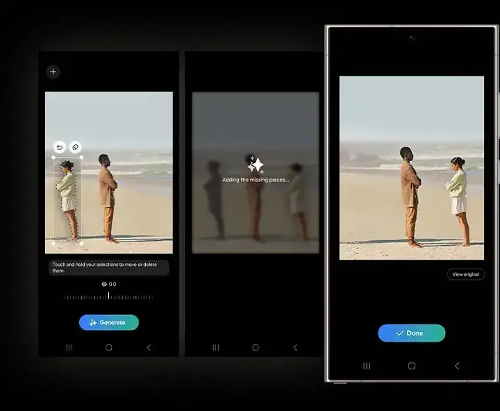 Galaxy IA chega para o Galaxy Z Fold 5 trazendo uma série de novos recursos Edição generativa de fotos
