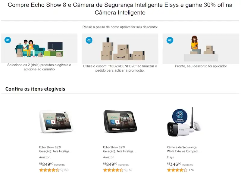 Semana de Ofertas Alexa traz descontos para os smart speakers da Amazon; saiba como aproveitar a promoção itens elegiveis amazon