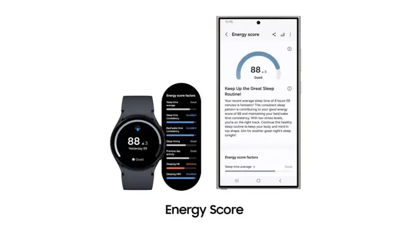 Samsung apresenta One UI 6 Watch com IA e novas funções de saúde energy score da one ui 6