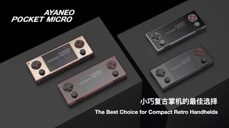 AYANEO apresenta novos consoles portáteis, veja os modelos pocket micro