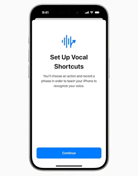 Apple revela novos recursos de acessibilidade para 2024, um deles é o rastreamento ocular no iPhone set up vocal