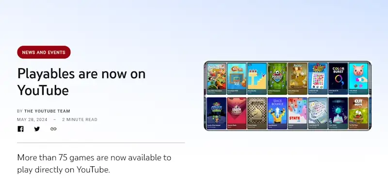 YouTube libera recurso de Playables para Android e iOS youtube playables chegou