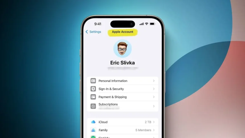 apple account ios 18