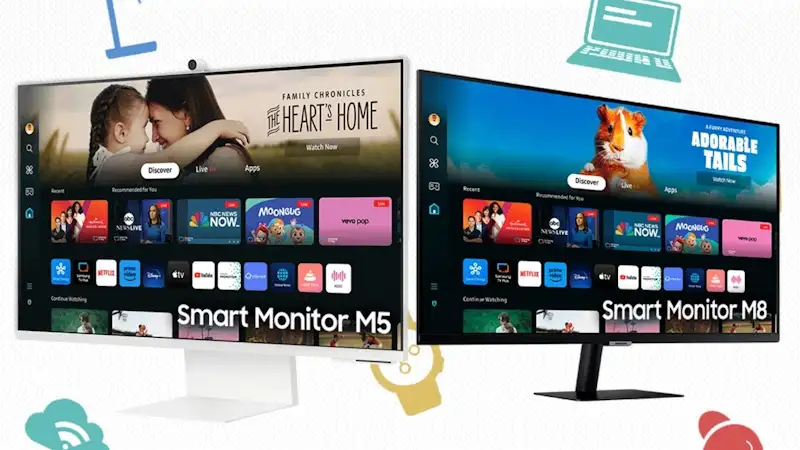 Novos monitores Samsung M5 e M8 chegam ao Brasil a partir de R$ 1.999 smart monitor m5 e m8