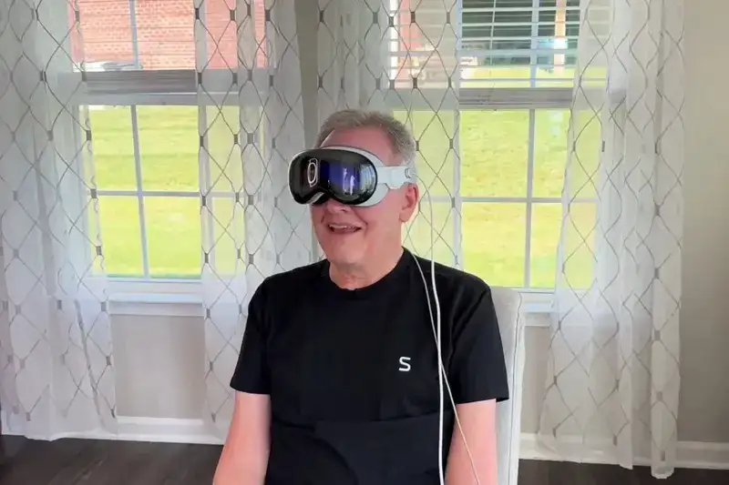 Mark foi o primeiro a experimentar o Apple Vision Pro com implante cerebral da Synchron