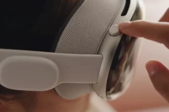 Imagem ilustrativa do headset Apple Vision Pro