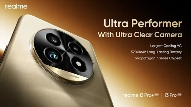 Realme 13 Pro e 13 Pro Plus têm especificações reveladas antes do lançamento realme 13 pro plus camera