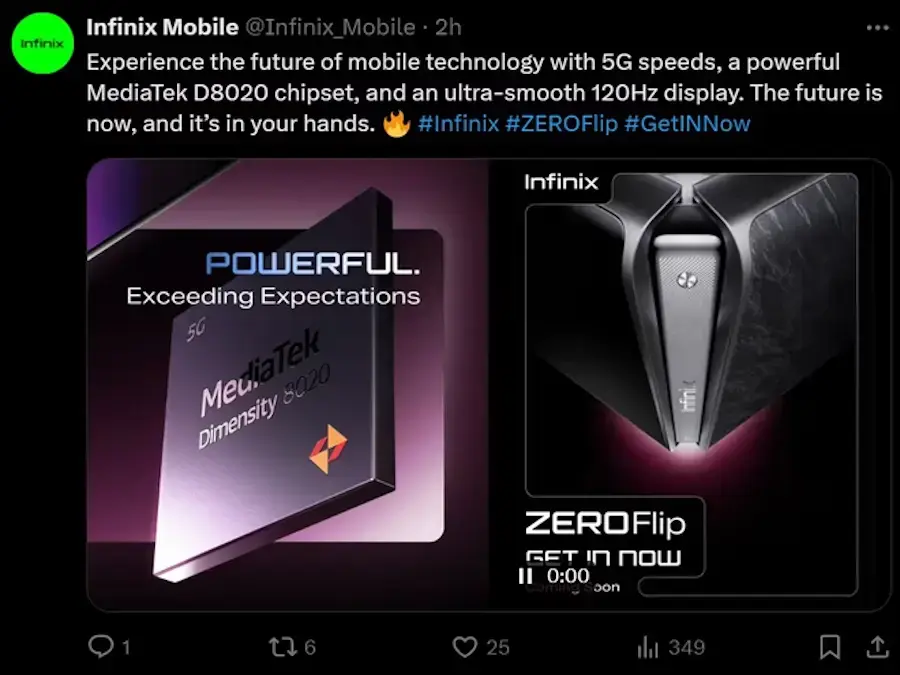 Infinix Zero Flip tem especificações vazadas, incluindo recarga rápida de 70 W infinix zero flip especificacoes