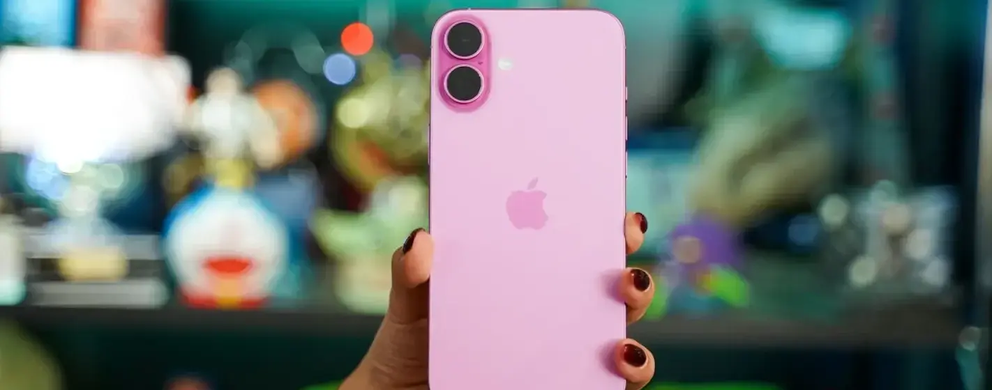 Apple iphone 16 plus rosa traseira
