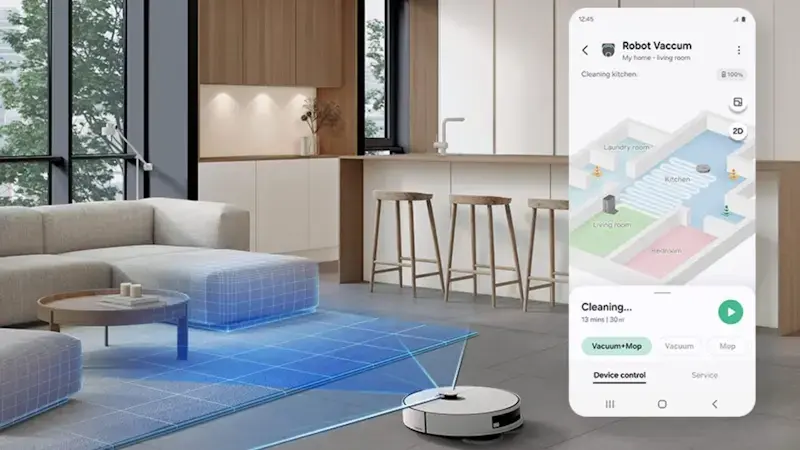 Samsung lança robô aspirador Jet Combo com sensor dToF LiDAR limpeza robo jet combo