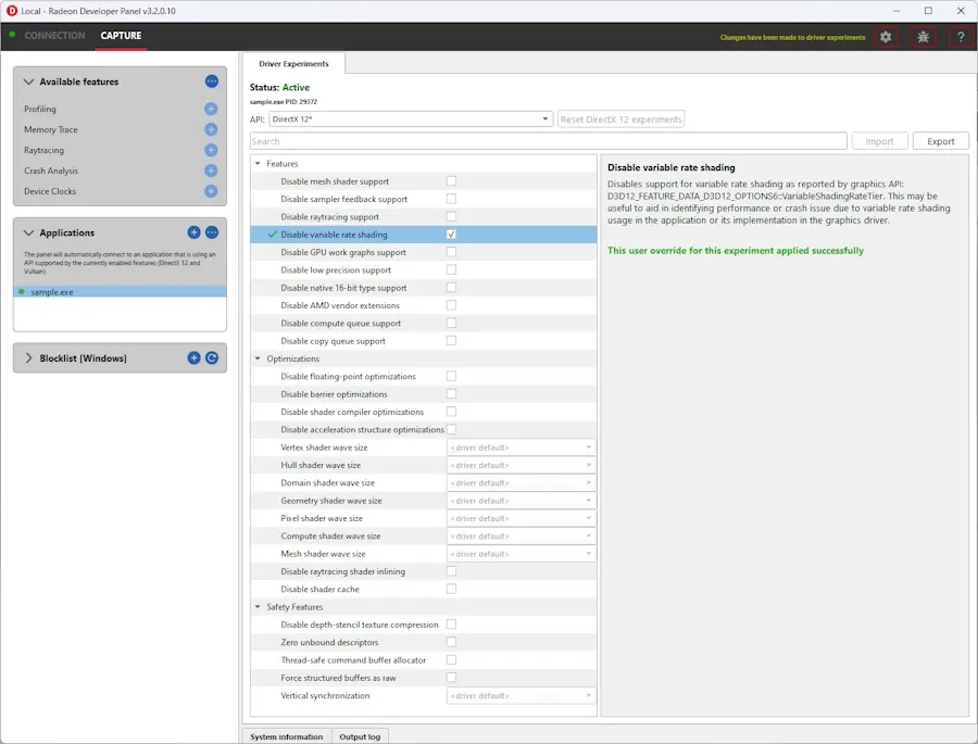 AMD lança a ferramenta Driver Experiments para depuração driver_experiments amd