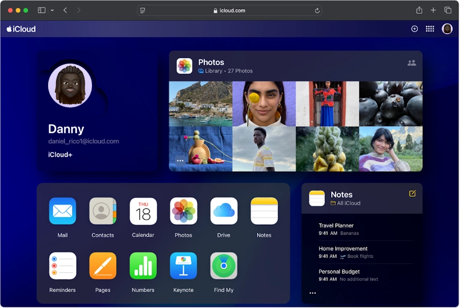 iCloud agora conta com o modo escuro; veja melhorias icloud dark mode