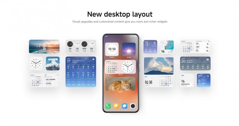 Xiaomi lança HyperOS 2.0 com novos recursos de inteligência artificial layout desktop hyperos 2.0