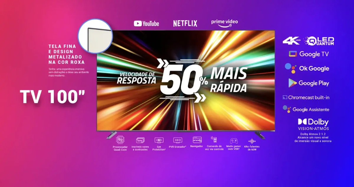 philco smart tv 4k qled