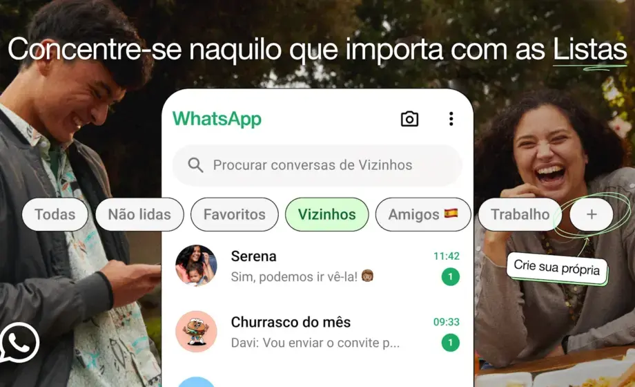 whatsapp filtros conversas