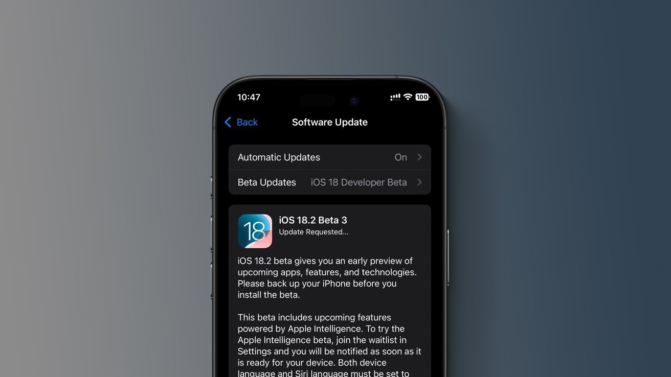 Apple lança novas versões beta para iOS 18.2, macOS Sequoia 15.2 e outros sistemas ios 18.2 beta 3 oficial