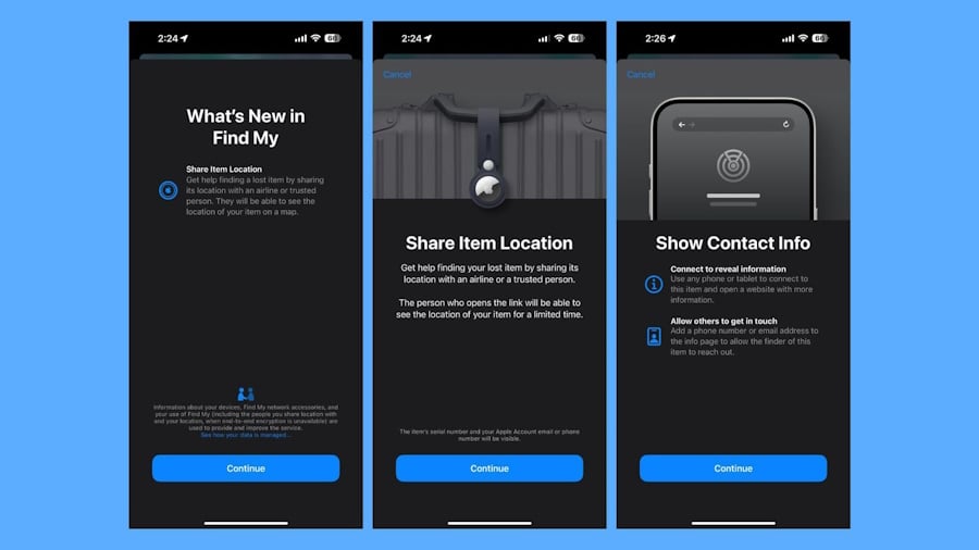 Nova função de compartilhamento de localização no app Buscar chega ao iOS 18.2 Beta ios 18.2 beta localizacao