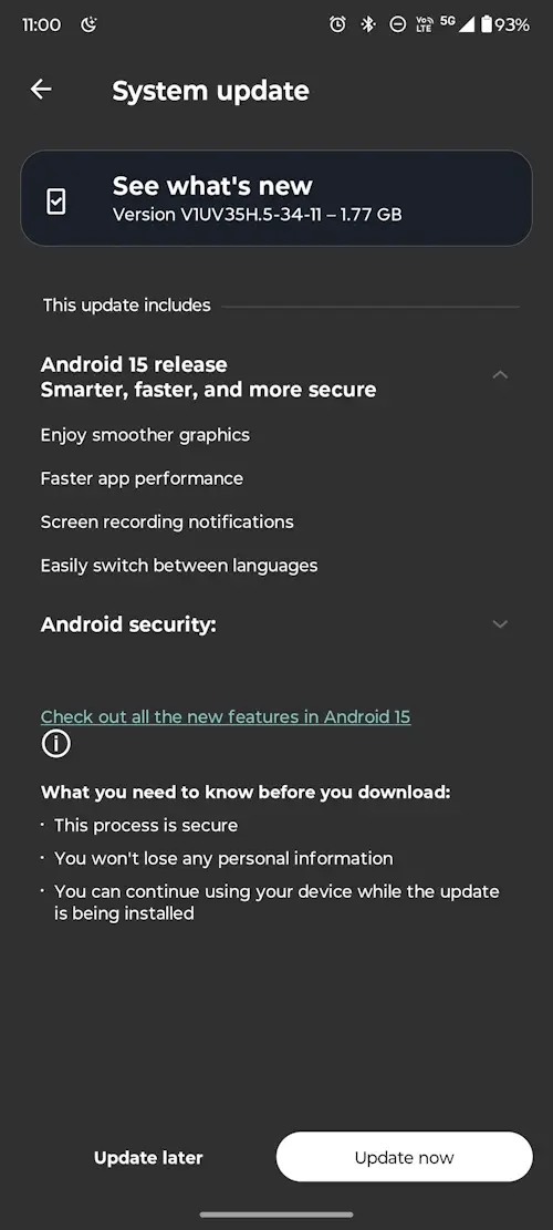 Motorola finalmente libera o Android 15 para o Edge 50 Ultra e 50 Fusion edge 50 ultra atualizacao de sistema