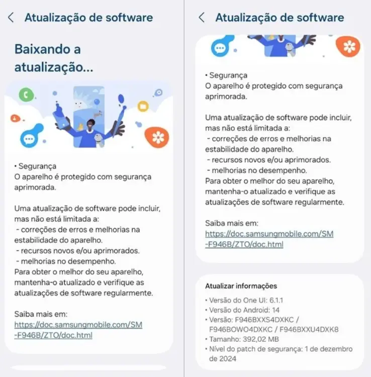 Samsung libera atualização de segurança de dezembro para Galaxy Z Fold 5 no Brasil galaxy z fold 5 especificacoes