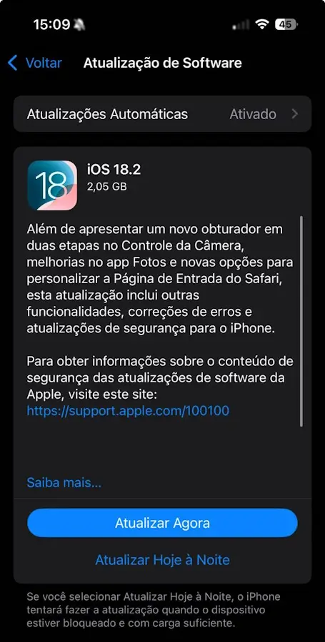 iOS 18.2 chegou: veja as novidades dessa nova versão ios 18.2 chegou