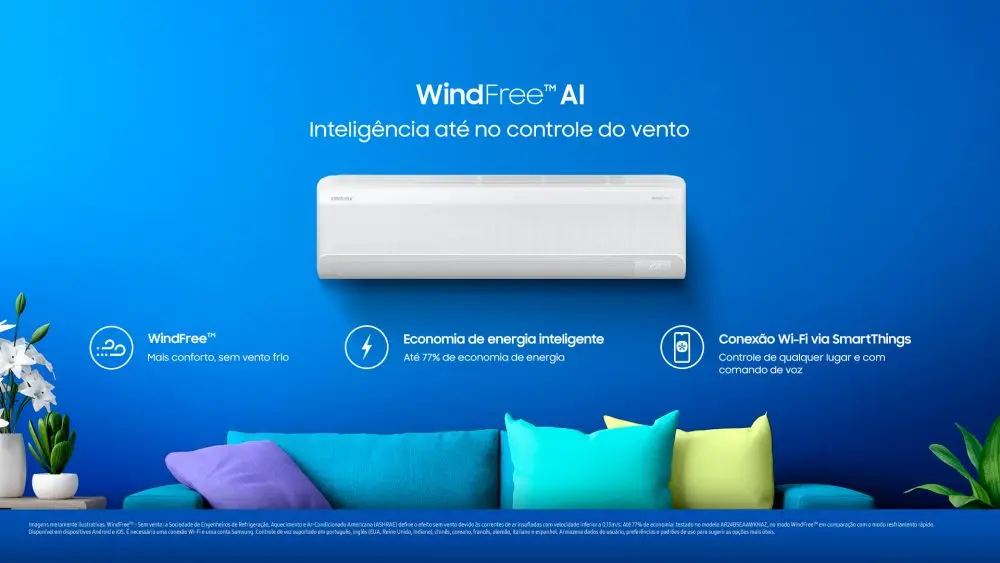 Samsung apresenta os novos modelos de ar-condicionado WindFree AI samsung windfree