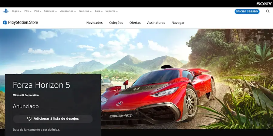 Forza Horizon 5 será lançado oficialmente para o PlayStation 5 forza 5 ps5