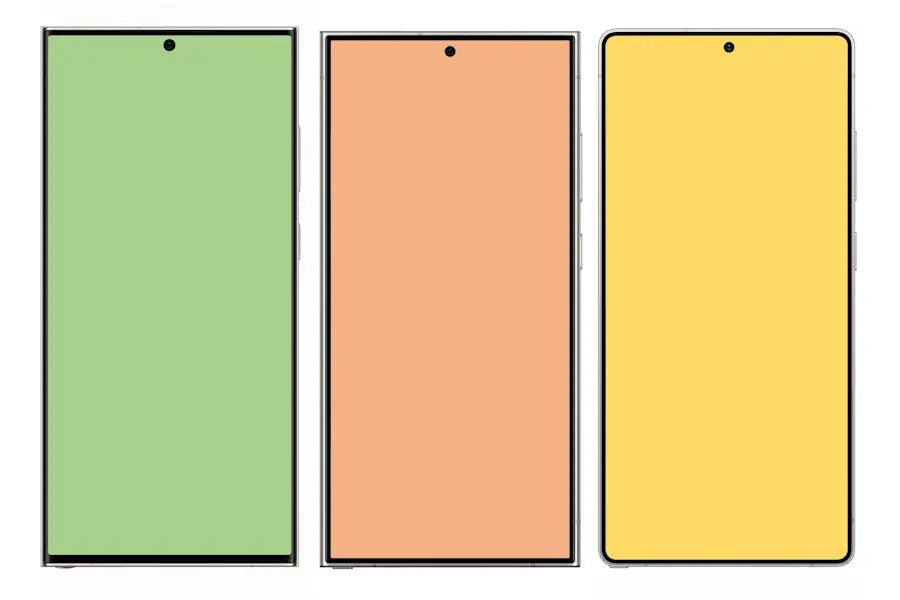 Novo Galaxy S25 Ultra deve ser mais fino que antecessores, aponta imagem vazada galaxy s25 ultra bordas