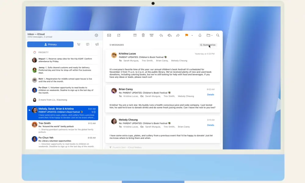 Mail com inteligência artificial? Apple confirma nova versão para Macs e iPads em abril mail inteligencia artificial
