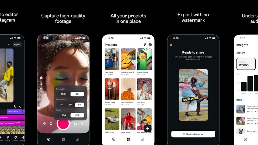 Meta lança Edit: novo app de edição de vídeos chega para competir com o CapCut meta edit app