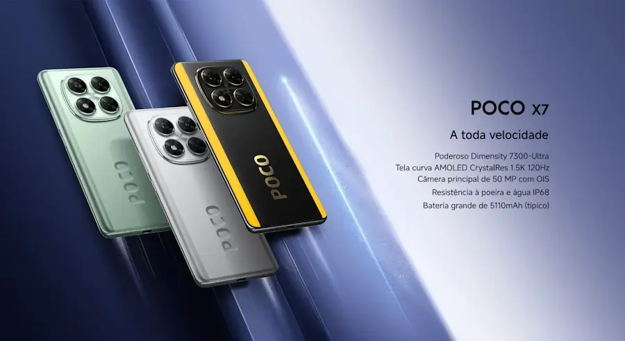 POCO X7 e X7 Pro chegam ao Brasil: veja detalhes e valores dos novos smartphones poco x7 no brasil
