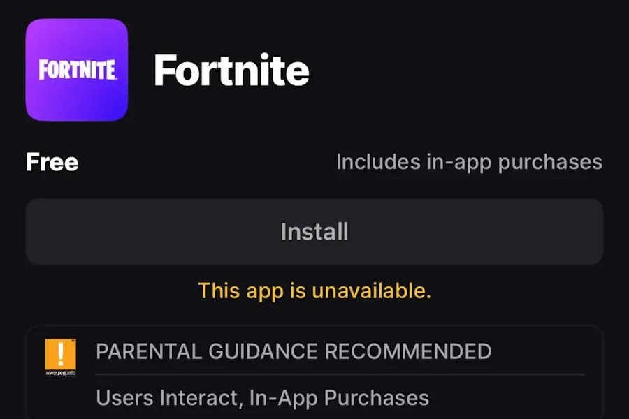 Apple bloqueia Fortnite na App Store, inclusive na União Europeia fortnite indisponivel ios