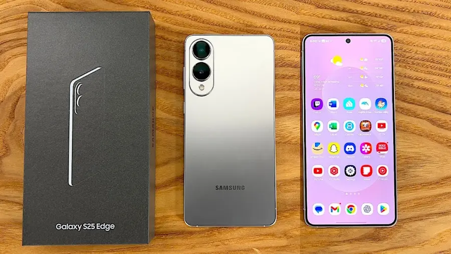 Galaxy S25 Edge chega ao Brasil com corpo ultrafino e preço acima de R$ 8 mil galaxy s25 edge tela e caixa