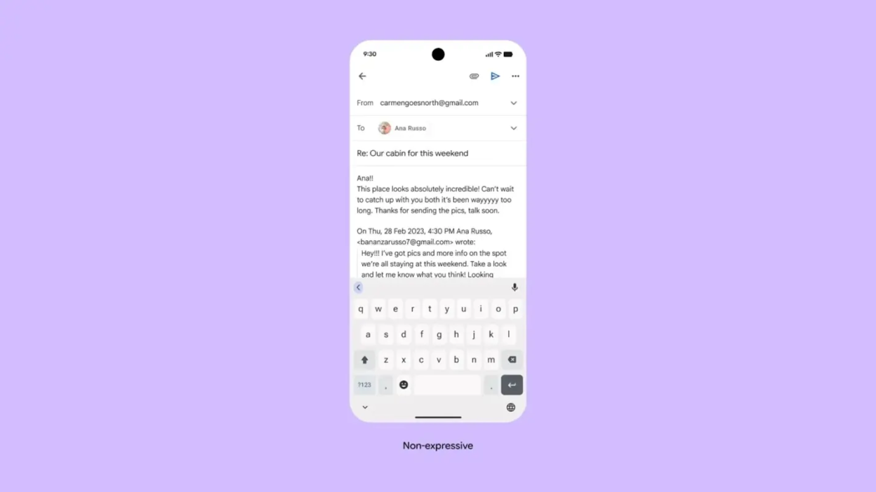google novo visual