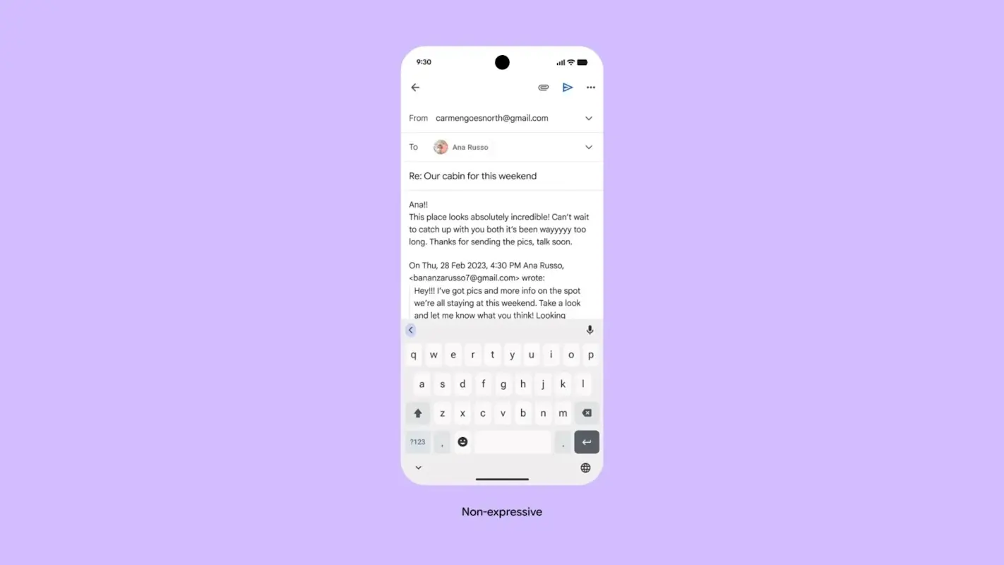 google novo visual