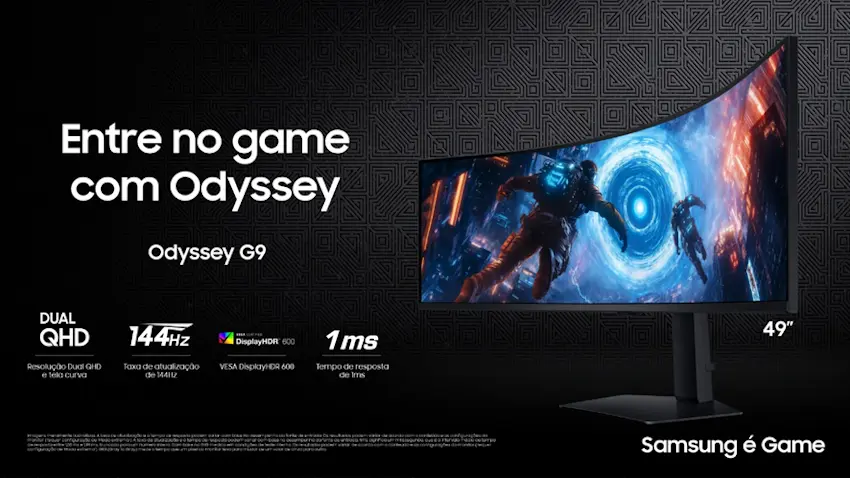 Samsung lança no Brasil três novos monitores gamers da linha Odyssey com descontos na pré-venda samsung odyssey g9