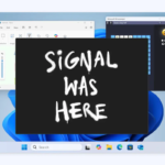signal captura de tela microsoft