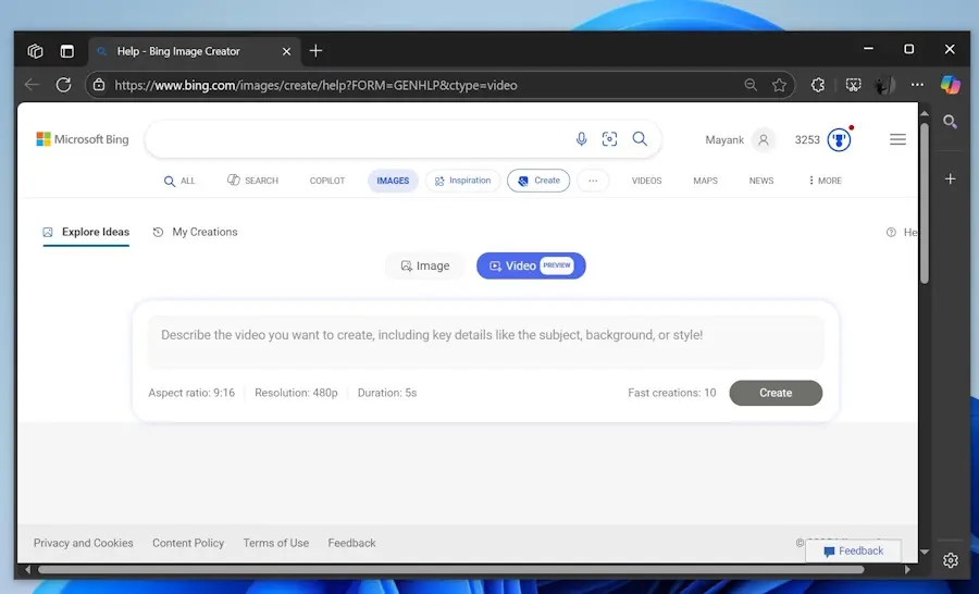 Bing testa criação de vídeos com IA da OpenAI — e ferramenta será gratuita videos bing recurso novo