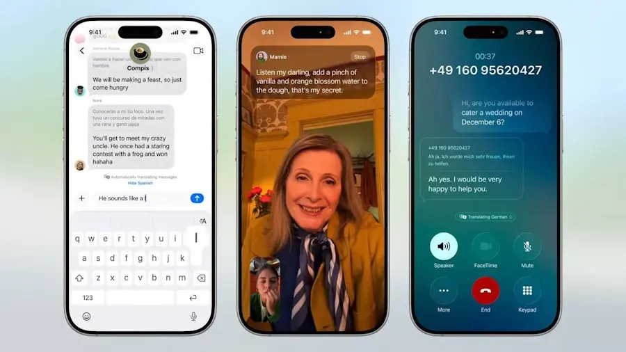 iOS 26 é anunciado com visual totalmente novo, integração com IA e até app para games traducao mensagens apple ios 26